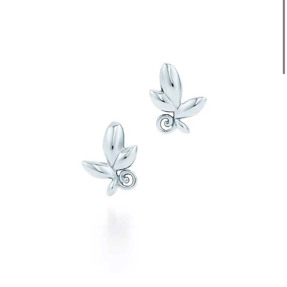 Tiffany & Co. Paloma Picasso Olive Leaf Earrings